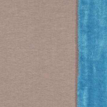 ALPEN FLEECE Beige / Türkis