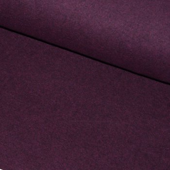 BIO-Baumwollfleece Bordeaux Melange
