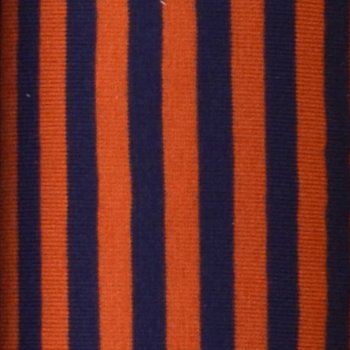BIO Ringeljersey Braunorange / Blau