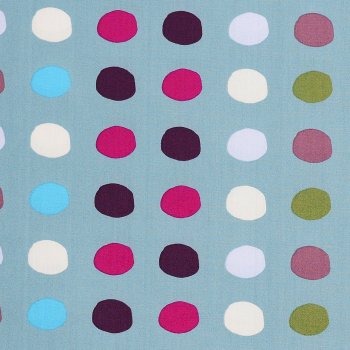 BIO Popeline BUBBLES Stone Blue