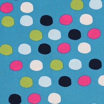 BIO Popeline BUBBLES Pagoda Blue