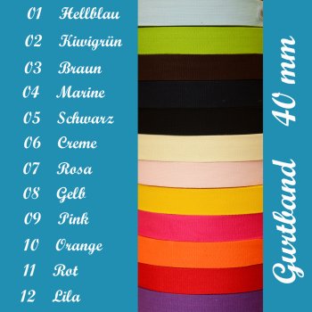 Taschengurtband 40 mm