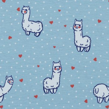 LOVE MY LAMA, Pastellblau