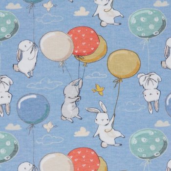 RABBIT & BALLOONS Blau