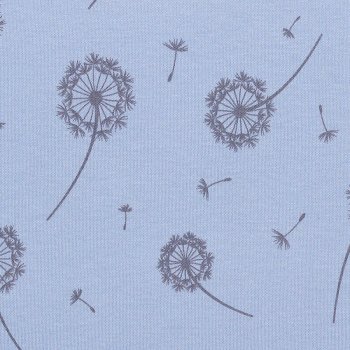 BIO Interlock "PUSTEBLUME" Hellblau