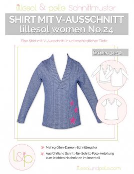 Lillesol No.24 Women Shirt m. V-Ausschnitt