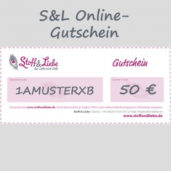 Online Shop-Gutschein 50 €