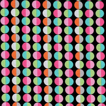 Patchworkstoff "Cool Girl"Schwarz