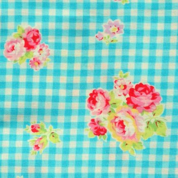 Floral Vichy Sugar Türkis
