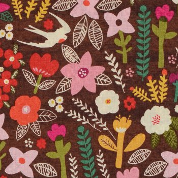 Petit Fleurs Braun