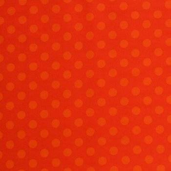 Punkte Groß Orange auf Rot