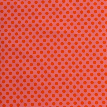 Punkte Klein Rot auf Pink