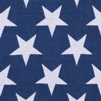 Bio-Jacquard UNDER THE STARS Blau