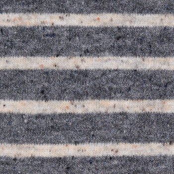 Strickstoff "COZY" Grau Meliert