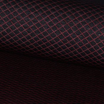 Baumwoll Stepper Rot/Schwarz