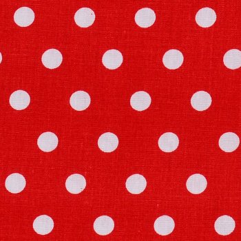 Punkte Mittel Weiß auf Rot