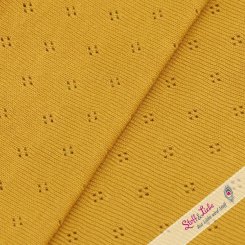 SALE ! Lochstrick Rose - SENF