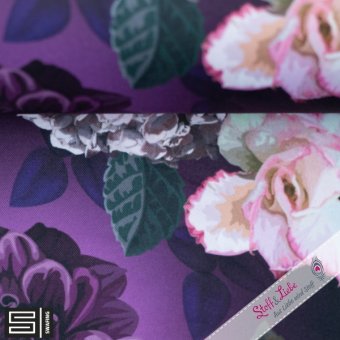 NANO Softshell FIETE by Swafing - BLUMEN Violett 