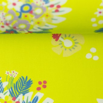 Viskose-Webstoff TROPICAL Gelb by Swafing 