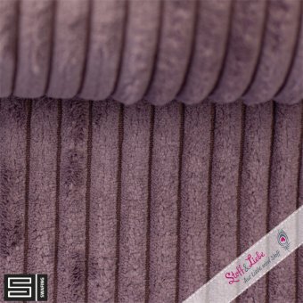 Cord-Samt WANJA MAUVE by Swafing 
