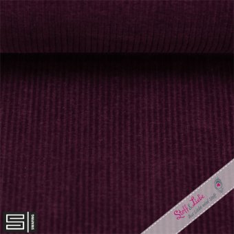 Cord-Jersey JUNA by Swafing - BORDEAUX 