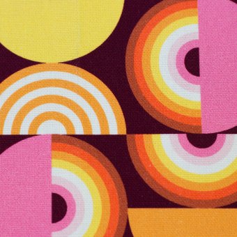 Canvas GEOMETRIC PATTERN weinrot 