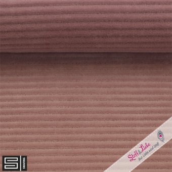 Nicky Cord Jersey JUTTA by Swafing - ALTROSA 