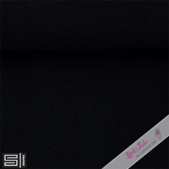 CARLOS Baumwollfleece SCHWARZ 