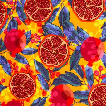 Musselin POMEGRANATE by Swafing 