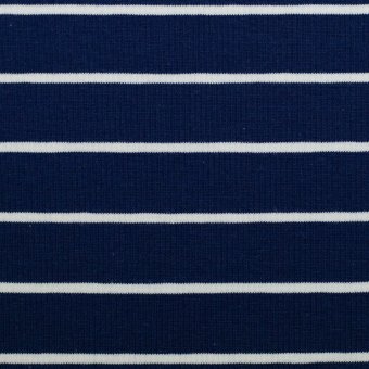 Jersey Streifen tintenblau-weiß  HW25 