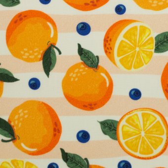 Baumwolle Webware FRUITS Orangen 