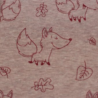 Alpenfleece LEAH FUCHS meliert rot 