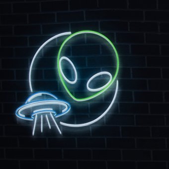 Sommersweat Panel GLOW ALIEN 
