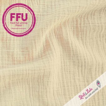 Bio Musselin EXTRA BREIT 245 cm NATUR 