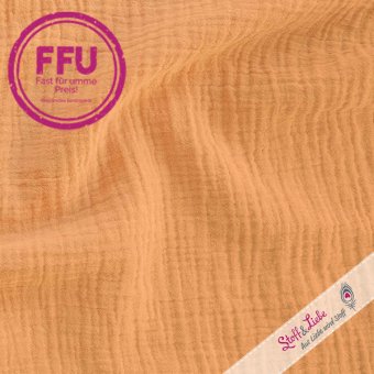 Bio Musselin EXTRA BREIT 245 cm CAMEL 