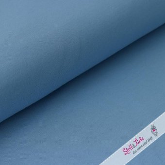 PAMUK® Jersey TAUBENBLAU 