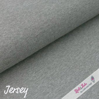 PAMUK® Jersey GRAU MELIERT 