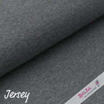 PAMUK® Jersey DUNKELGRAU MELANGE 