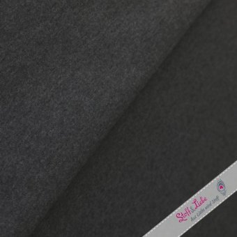50 cm PAMUK Bündchen DUNKELGRAU MELANGE 