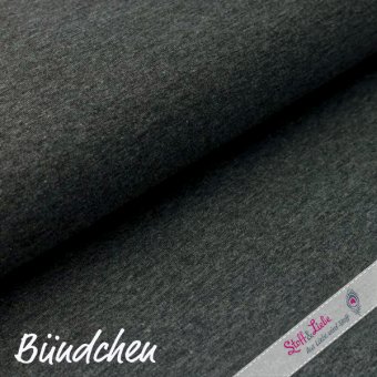 PAMUK® Bündchen SCHIEFER MELANGE 