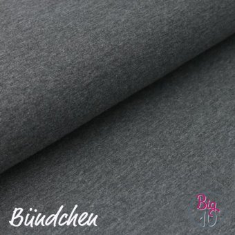 BIG10 - PAMUK® Bündchen DUNKELGRAU MEL. 
