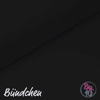 BIG10 - PAMUK® Bündchen SCHWARZ 