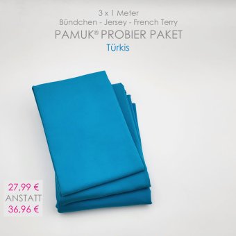 PAMUK®  PAKET (3 x 1 m) TÜRKIS 