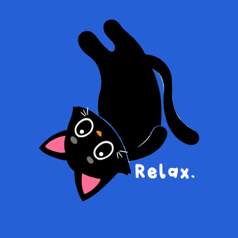 Bügelbild A4 - YOGA KATZE RELAX 