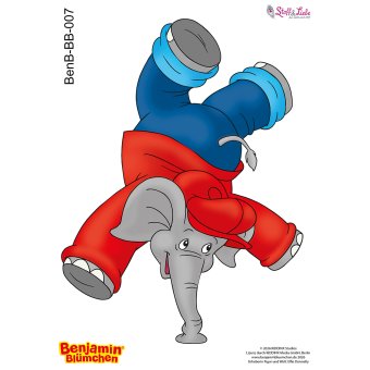 Bügelbild A5 - BENJAMIN BLÜMCHEN #07 