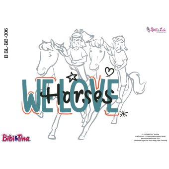 Bügelbild A5 -BIBI & TINA #06 