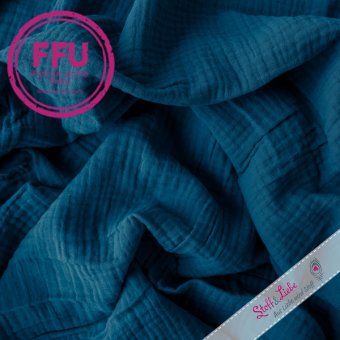 TRIPPLE GAUZE Musselin DENIM 
