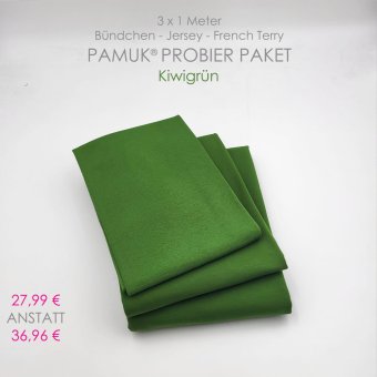 PAMUK®  PAKET (3 x 1 m) DUNKELKIWI 