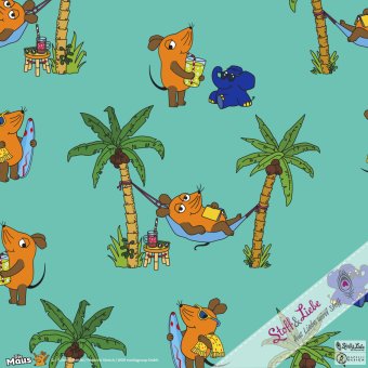 JERSEY DieMaus Ab in den Süden ALLOVER Mint 