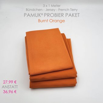 PAMUK®  PAKET (3 x 1 m) BURNT ORANGE 